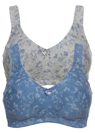 Podprsenka bez kostic, s organickou bavlnou  (2 ks v balení)