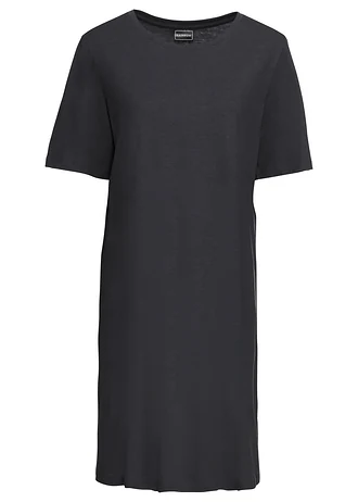 Oversized shirtjurk, Kleur: zwart