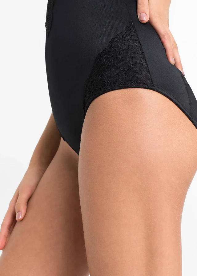 Silnie modelujące body • czarny • sklep bonprix