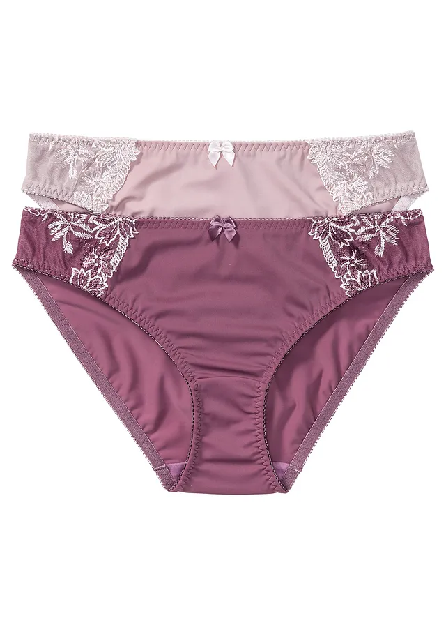 Chilot cu broderie delicată (2buc/pac)