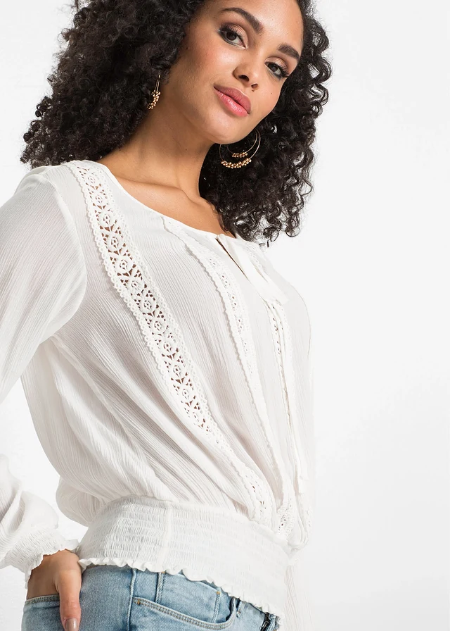 Blouse van zachte viscose • wolwit • product-page.page-title-suffix