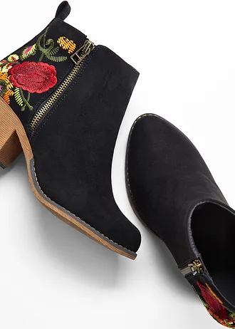 Cowboylaarsjes met borduursel • zwart • bonprix online shop