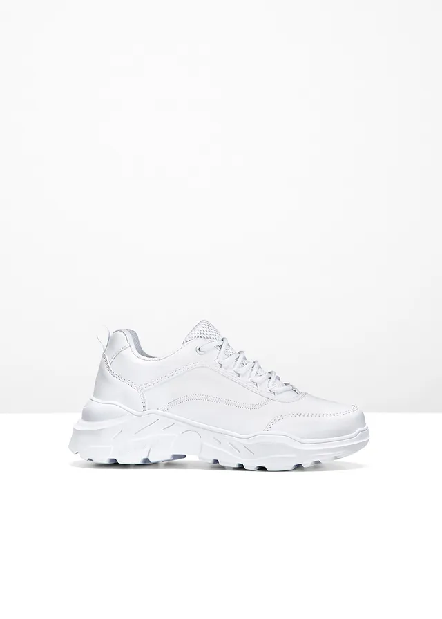 Sneakers à semelle légère et épaisse • blanc • Boutique bonprix