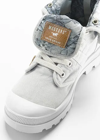 Bascheți Mustang din pânză din bumbac • gri deschis • magazin bonprix