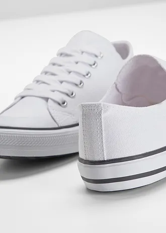 Sneakers van katoenen canvas • wit • bonprix online shop