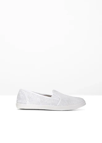 Ballerines à broderie anglaise