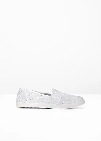 Slip-on, barva: bílá