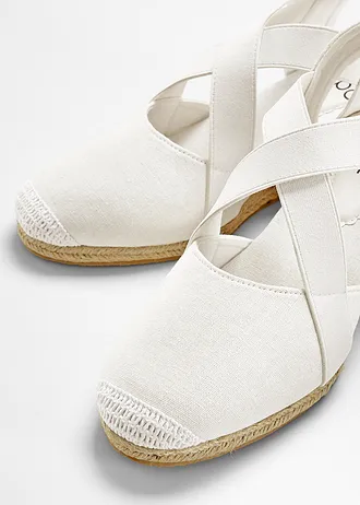 Sandaletten met elastische band • wit • bonprix online shop