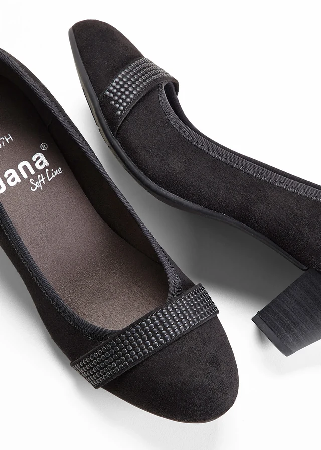 Jana pumps in comfortabele wijdte, Kleur: zwart