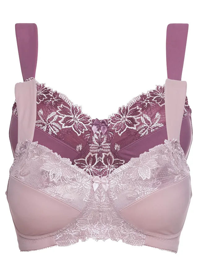Sutien fără armătură cu bretele căptușite (set/2 buc.)