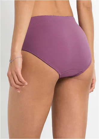 Corrigerende slip met borduursel (set van 2), Kleur: mat bessen-mat roze+mat roze