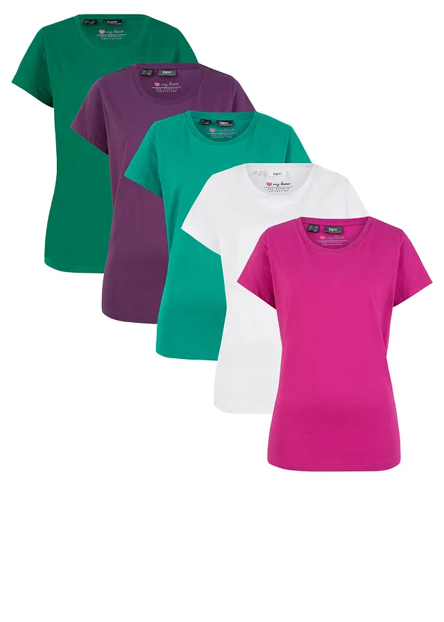 Tricou decolteu rotund (5buc.)
