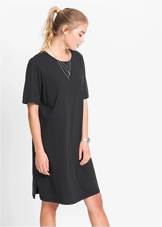 Oversized shirtjurk, Kleur: zwart