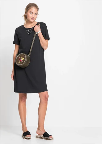 Oversized shirtjurk, Kleur: zwart