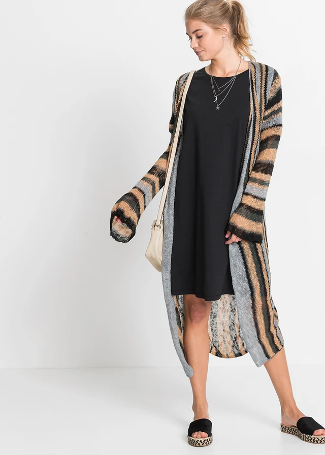 Robe T-shirt oversize, Couleur: noir
