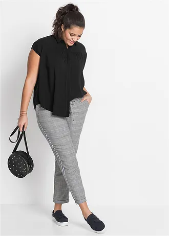 Oversized halenkový top, barva: černá