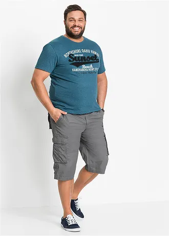 Dlouhé bermudy Regular Fit, barva: kouřově šedá