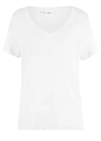 T-shirt z czystego lnu