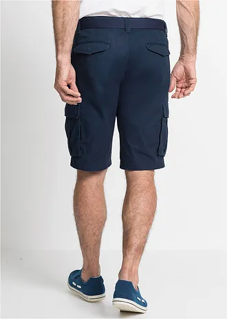 Cargobermuda van katoen, relaxed fit • donkerblauw • bonprix online shop