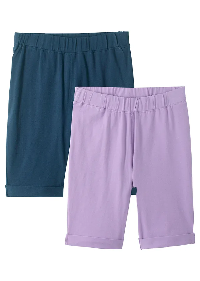 Colanți scurți cu bumbac organic (set/2 buc.)