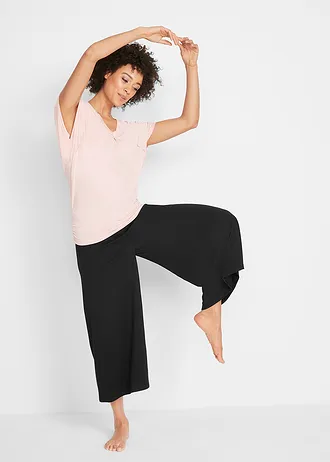 Loungewear culotte, Kleur: zwart