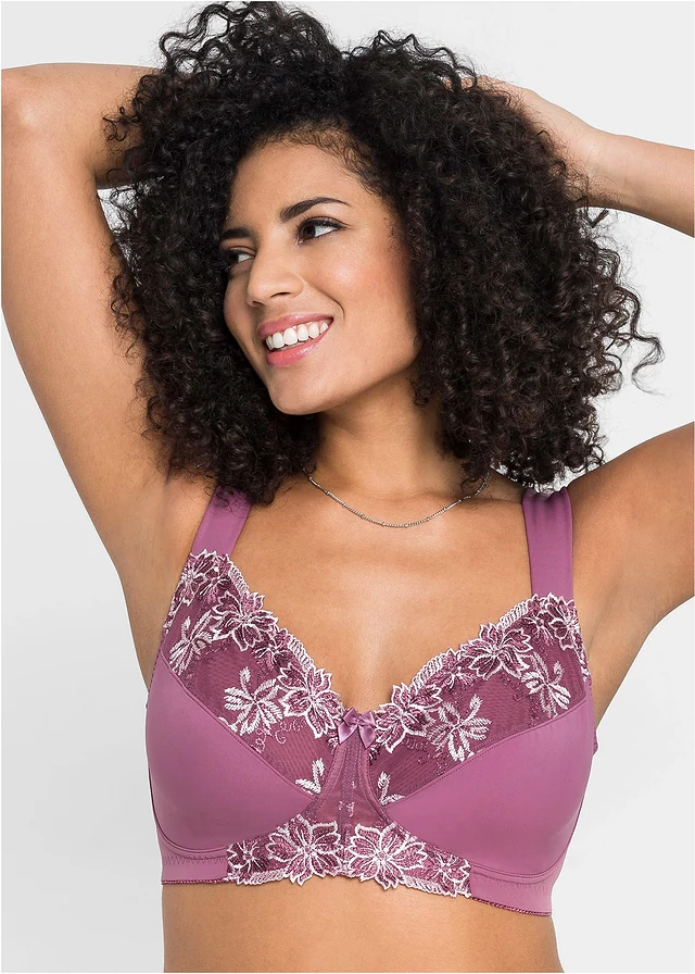 Lot de 2 soutiens-gorge sans armatures à bretelles rembourrées • prune mat+rose mat plus size • product-page.page-title-suffix