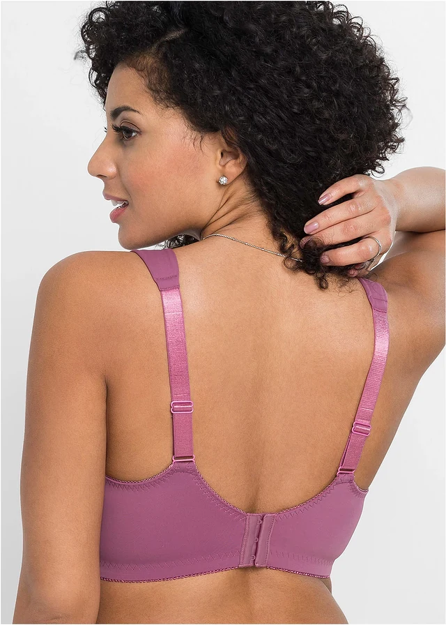 Lot de 2 soutiens-gorge sans armatures à bretelles rembourrées • prune mat+rose mat plus size • product-page.page-title-suffix