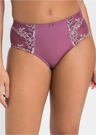 Corrigerende slip met borduursel (set van 2), Kleur: mat bessen-mat roze+mat roze