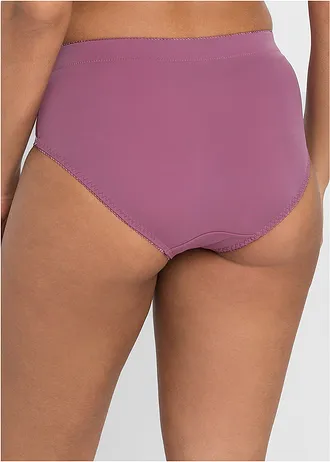 Corrigerende slip met borduursel (set van 2), Kleur: mat bessen-mat roze+mat roze