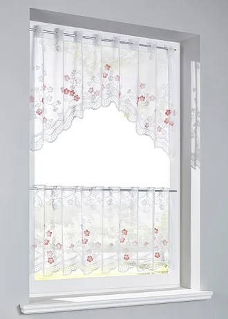 Teleskopická záclonová tyč • stříbrno-bílá • bonprix obchod