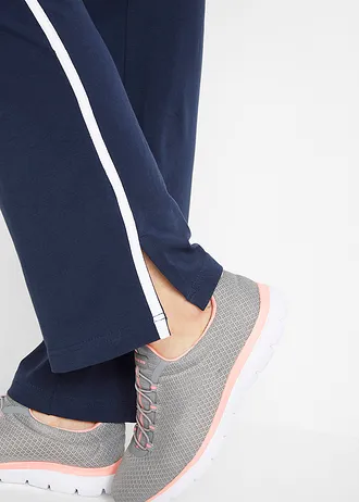 Jersey broek van katoen met stretch • donkerblauw • bonprix online shop