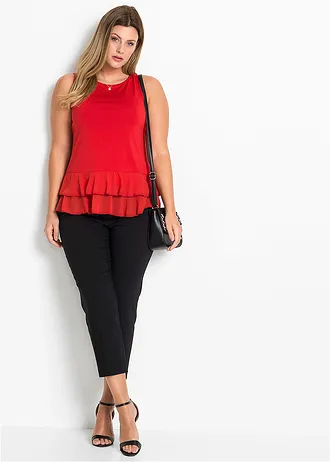 7/8 pantalon, Kleur: zwart