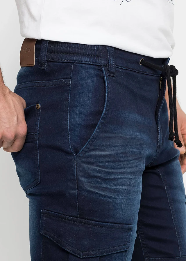 Bermudy z teplákoviny, Regular Fit • tmavě modrý denim • bonprix obchod