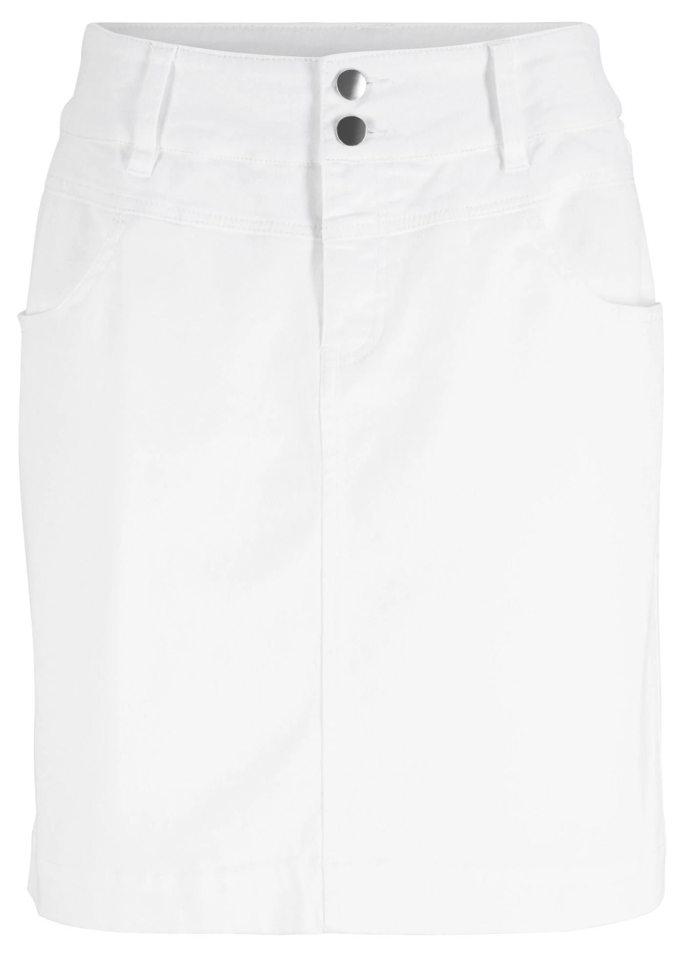 Strečová sukně s podílem lycry • bílá • bonprix obchod