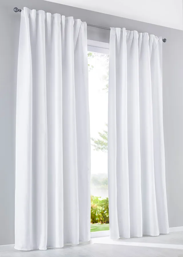 Draperie opacă din microfibre (set/2 buc.)