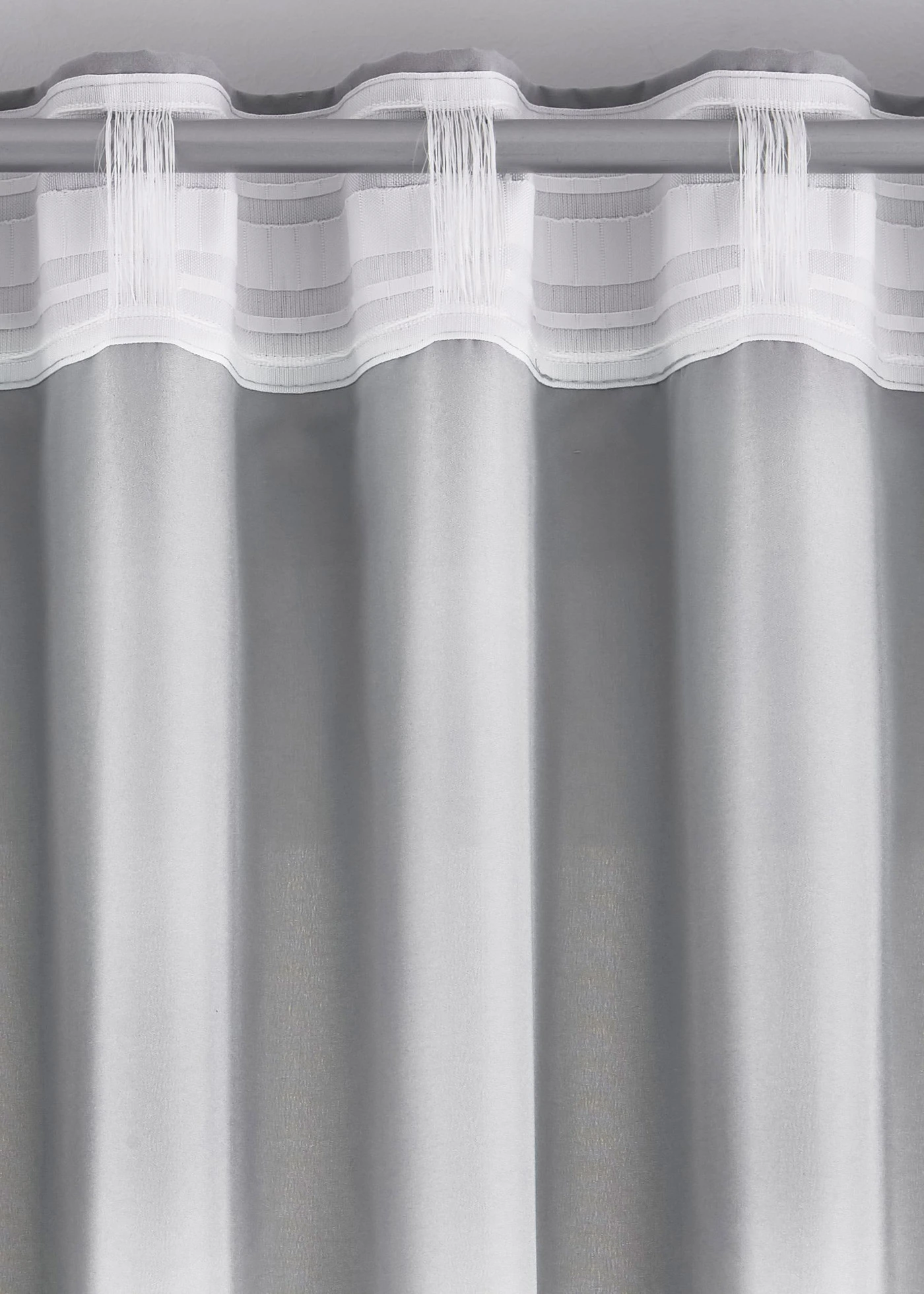 Gordijnen van microvezel (2 stuks) • zilvergrijs • bonprix online shop