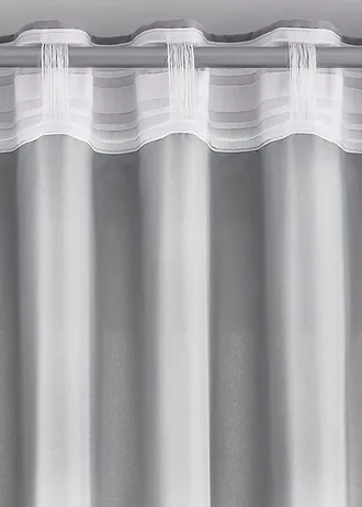 Onderhoudsvriendelijke gordijnen van microvezel (2 stuks) • grijs • bonprix online shop