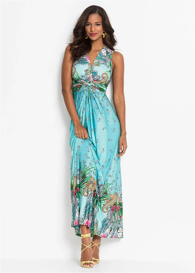 Robe longue estivale • turquoise • product-page.page-title-suffix