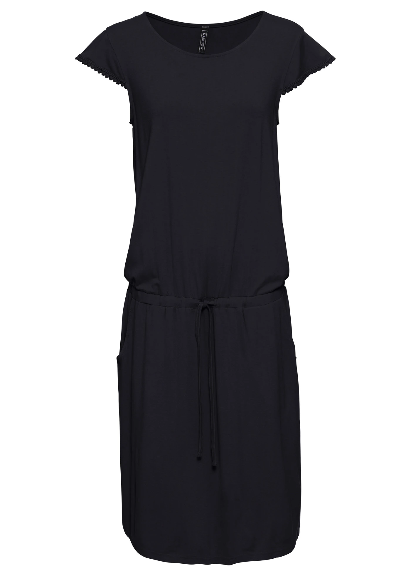 Robe midi en jersey viscose • noir • Boutique bonprix