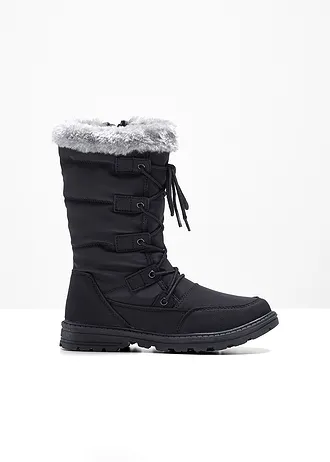 Bottes à lacets • noir • Boutique bonprix