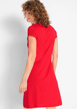 Robe en jersey 100% coton, Couleur: fraise