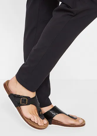 Pantalon en jersey coton • noir • Boutique bonprix