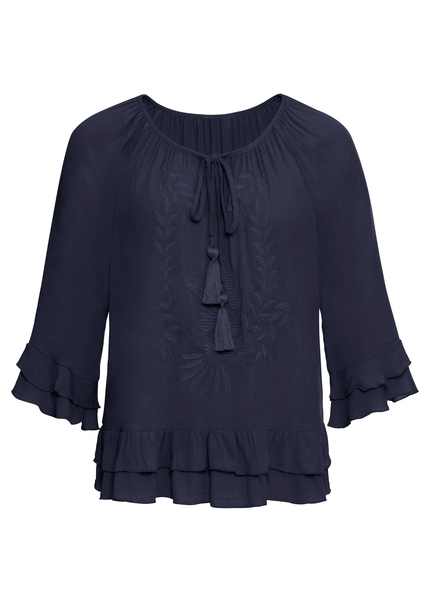 Tuniek van zachte viscose • donkerblauw • bonprix online shop