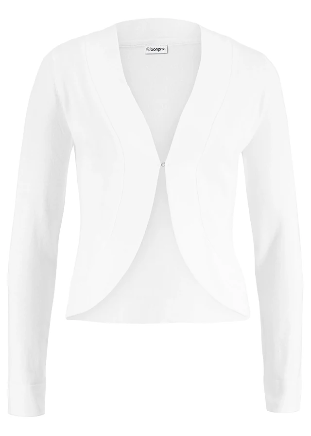Gilet court en maille de viscose mélangée