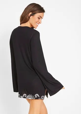 Strandtuniek • zwart/wit • bonprix online shop