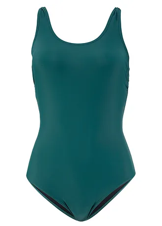 Kostium kąpielowy shape Level 1 • ciemnozielony • sklep bonprix