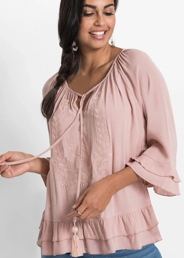 Tuniek met borduursel • lichtroze • product-page.page-title-suffix