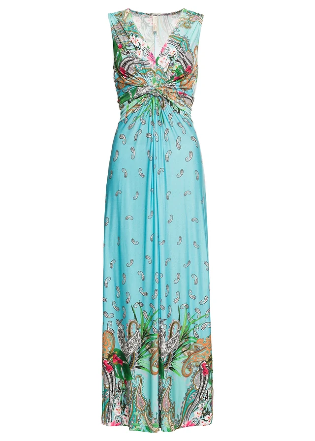 Robe longue estivale, Couleur: turquoise