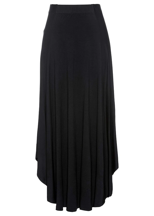 Jupe en jersey viscose, Couleur: noir