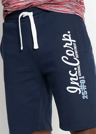 Sweat bermuda van katoen • donkerblauw • bonprix online shop